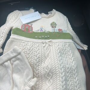 Ralph Lauren Knitted Crochet Dress Stunning